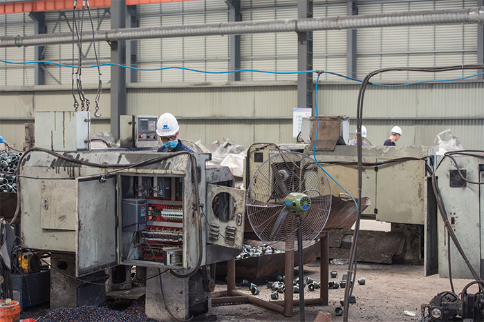 海淀网架配件-锥头加工车间